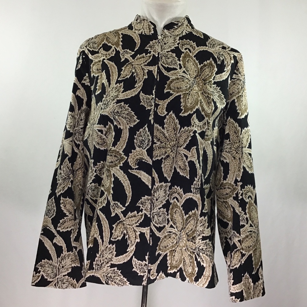 Appleseed’s Black/Tan/Cream Jacket